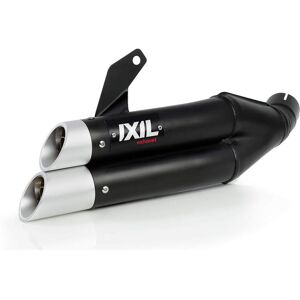 IXIL Hyperlow sort XL bageste lyddæmper til Kawasaki Z 125 18-, Z 125 Ninja, 19-, Dualexit