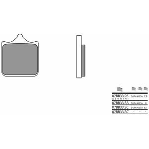 Brembo S.p.A. Carbon keramiske bremseklodser - 07BB33RC