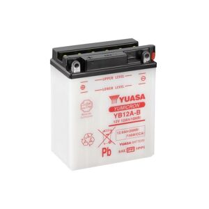 YUASA YUASA konventionelt YUASA-batteri uden syrepakke - YB12A-B Batteri uden syrepakke