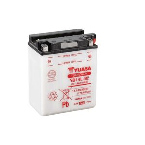 YUASA YUASA konventionelt YUASA-batteri uden syrepakke - YB14L-B2 Batteri uden syrepakke