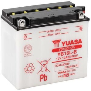 YUASA YUASA konventionelt YUASA-batteri uden syrepakke - YB16L-B Batteri uden syrepakke