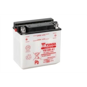 YUASA YUASA konventionelt YUASA-batteri uden syrepakke - YB16BA-1 Batteri uden syrepakke
