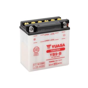 YUASA YUASA konventionelt YUASA-batteri uden syrepakke - YB9-B Batteri uden syrepakke