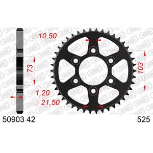 AFAM Standard baghjul i stål 50903 - 525