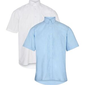 Angli 24 6901 20 Oxford Buttondown S/s Classic Hvid 39-40