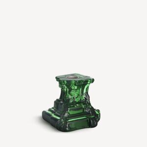 Kosta Boda Rocky Baroque Candlestick Emerald Green 95mm One Size