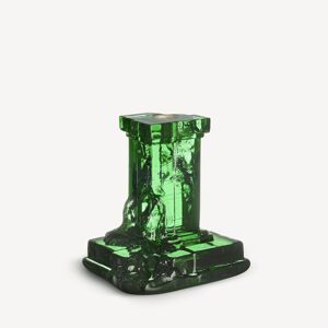 Kosta Boda Rocky Baroque Candlestick Emerald Green 150mm One Size