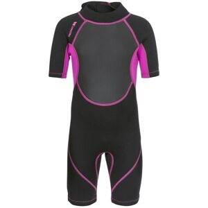 Trespass Astor - Kids 3mm Short Wetsuit  Black / Passion Pink 14 År