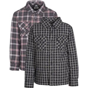 Trespass Average - Kids Gingham Shirt  Navy Gingham 3/4