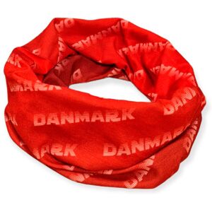 Danmark - Fan Multiscarf Digital - Halerør - Halsedisse Med Danmark Print-Rød/hvid-One Size