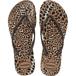 Havaianas Women's Slim Animals Rose Gold/Cafe 41/42, Rose Gold/Cafe