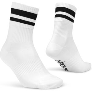 Gripgrab Original Stripes Crew Socks White L (44-47), White