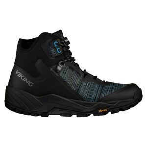 Viking Unisex Cerra Rolling Mid Gore-Tex Black/Aqua 45, Black/Aqua