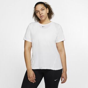 Nike Pro Mesh Tshirt Damer Tøj Hvid S
