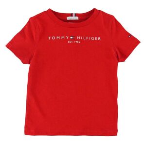 Tommy Hilfiger T-Shirt - Essential - Organic - Deep Crimson - Tommy Hilfiger - 8 År (128) - T-Shirt