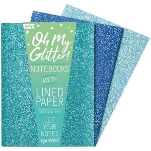 Ooly Notesbøger - 3-Pak - Oh My Glitter! - Aquamarine/sapphire - Ooly - Onesize - Notesbog