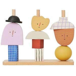 Ferm Living Stablelegetøj - Character Stacking Blocks - Multi - Ferm Living - Onesize - Stablelegetøj