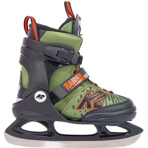 K2 Skøjter - Raider Ice - Sort/grøn - K2 - 29/34 - Skøjter