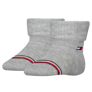 Tommy Hilfiger Strømper - 2-Pak - Light Grey - Tommy Hilfiger - 15/18 - Strømper