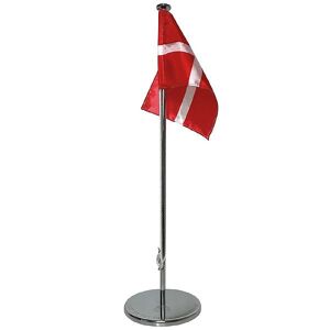 H.C. Andersen Bordflag - 38,5x10 Cm - Stål M. Dannebrog - H.C. Andersen - Onesize - Dekoration