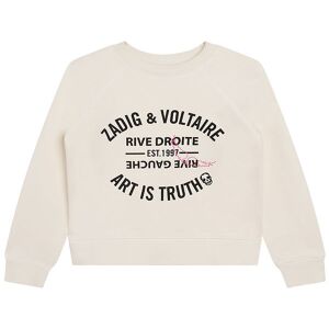 Zadig & Voltaire Sweatshirt - Ivory M. Tekst - Zadig & Voltaire - 8 År (128) - Sweatshirt