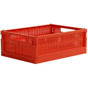 Made Crate Foldekasse - Midi - 33x24x13 Cm - So Bright Red - Made Crate - Onesize - Foldekasse