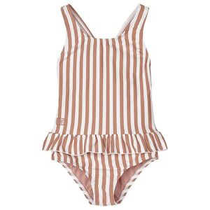 Liewood Badedragt - Amara - Uv50+ - Stripe Tuscany Rose/creme De - Liewood - 8 År (128) - Badetøj