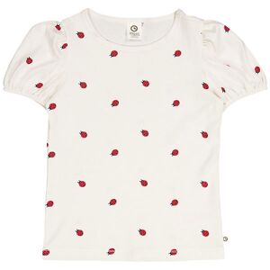 Müsli T-Shirt - Ladybird Puff - Balsam Cream/apple Red - Müsli - 8 År (128) - T-Shirt