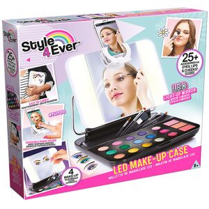 Style 4 Ever Makeup Etui M. Led-Lys - Style 4 Ever - Onesize - Kreasæt