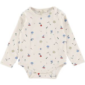 Copenhagen Colors Body L/æ - Cream Fishing Print - Copenhagen Colors - 68 - Body L/æ