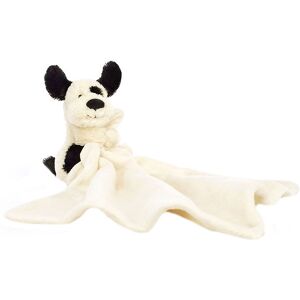 Jellycat Nusseklud - 34x34 Cm - Bashful Black & Cream Puppy - Jellycat - Onesize - Nusseklud