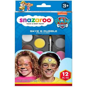 Snazaroo Ansigtsmaling - 8 Farver - Paw Patrol Sky & Rubble - Snazaroo - Onesize - Sminke