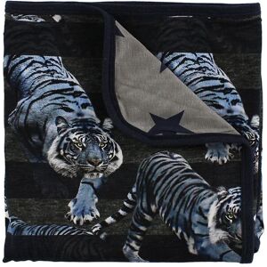 Molo Tæppe - 80x75 - Niles - Blue Tigers - Molo - Onesize - Tæppe