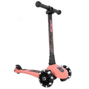 Scoot And Ride Highway Kick 3 - Led - Peach - Scoot And Ride - Onesize - Løbehjul
