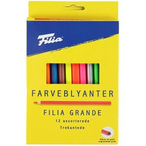 Filia Farveblyanter - Grande - 12 Stk - Multifarvet - Filia - Onesize - Farvesæt