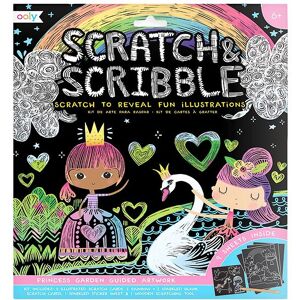 Ooly Scratch And Scribble Sæt - Princess Garden - Ooly - Onesize - Kreasæt