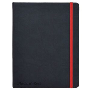 Oxford Notesbog - Hard Cover - Linieret - A5 - Sort/rød - Oxford - Onesize - Notesbog