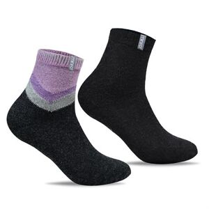 Minfot Anti-slip Uldtrømper Cosy Viola 2-pak 39-41