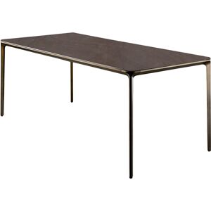 Sovet Italia Slim Table - 240x100 - Gaudi Stone Ceramic - Messing