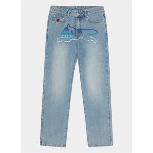 ICECREAM Crystal Running Dog Denim Jean