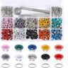 300 Pieces 5 Mm Eyelets Metal Eyelet Kit Multicolor Metal Eyelets Kit With Installation Tools For Shoes Clothes Handbags Diy Crafts (10 Colors)