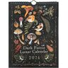 12 X 8 tommer Dark Forest Lunar Calendar 2024 indeholder 12 originaler