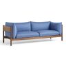 HAY Arbour 3 Seater B: 220 cm - Re-wool 758 / Oiled Waxed Solid Walnut