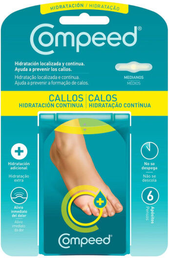 Compeed Apósitos Hidratación Callos Medio 6 Apósitos