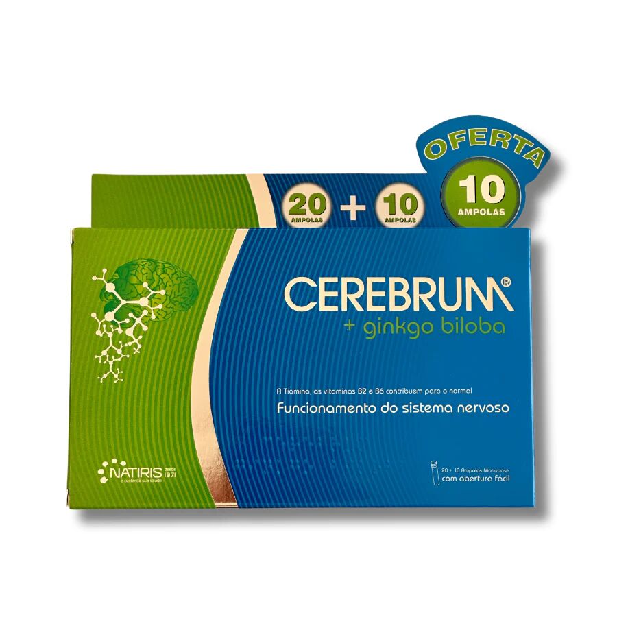 Cerebrum Ginkgo Biloba Ampollas 20 + 10 Oferta