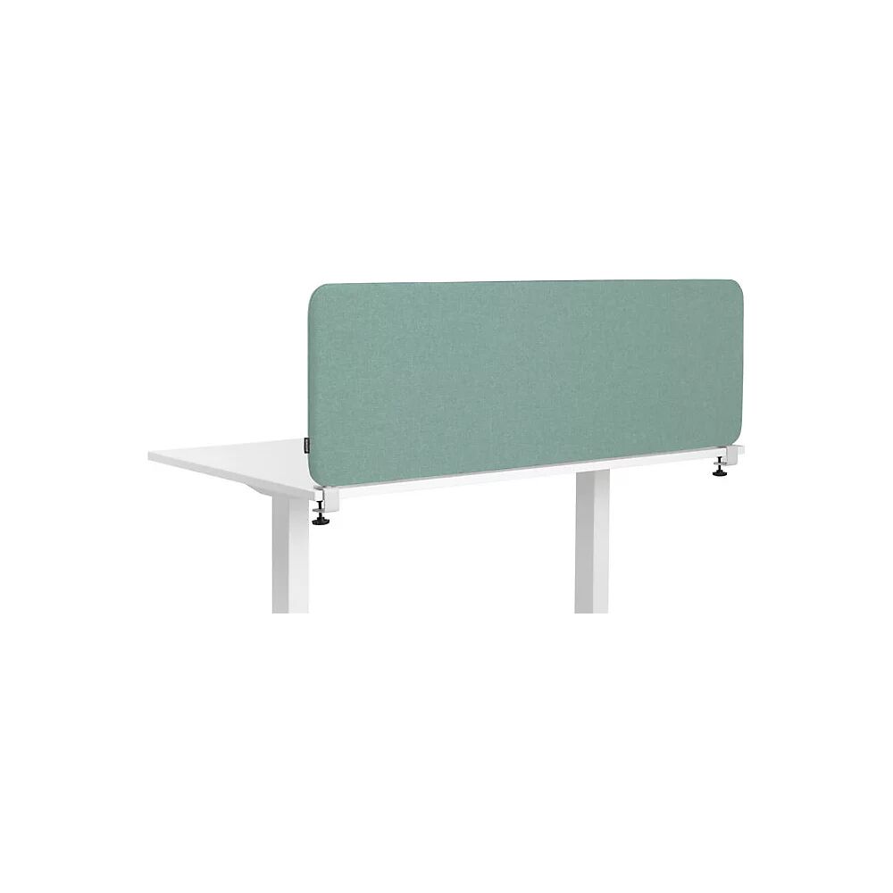 kaiserkraft Pared separadora acústica para mesa Softline Salsa, H x A 450 x 800 mm, textil, verde