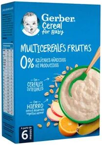 Gerber Multicereales Frutas Sin Azúcares Añadidos 270g