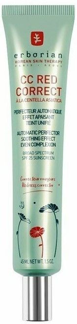 Erborian Cc Red Correct SPF25 para pieles con rojeces 45mL SPF25