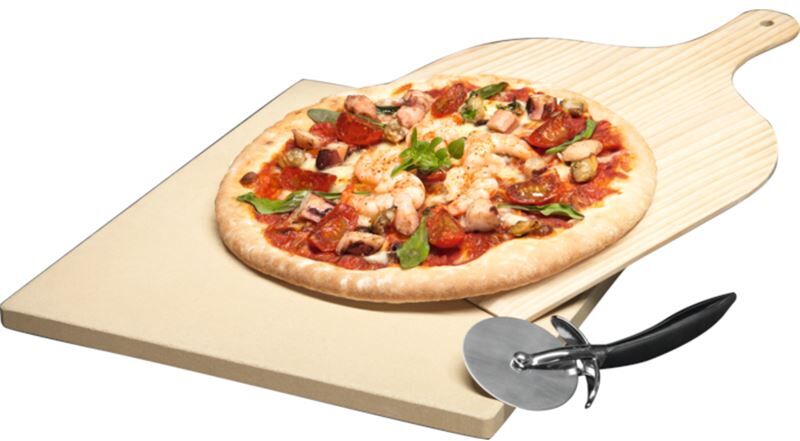 AEG a9ozps1 piedra natural con muy buena distribución del calor para hornear pizzas con la textura y el sabor pe