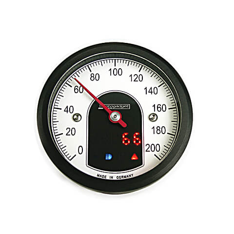 motogadget Analog speedo motoscope pequeño, negro - Negro